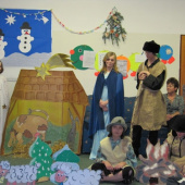 "Posezení u vánočního čaje" v budově Dětského domova Planá