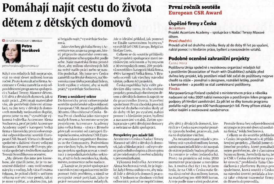 Pomáhají najít cestu do života dětem z dětských domovů